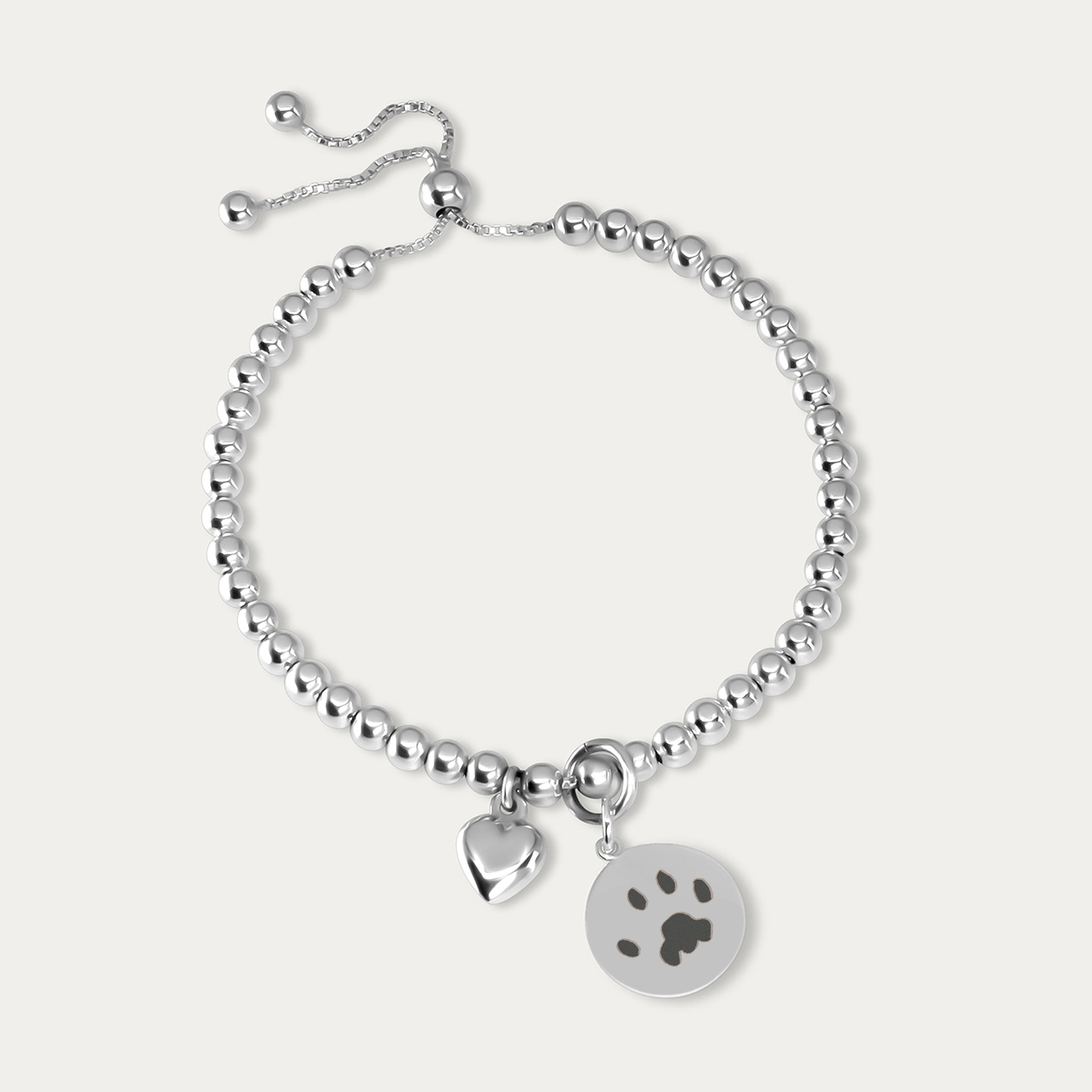 Silver Pet Print Pendant | Bracelet