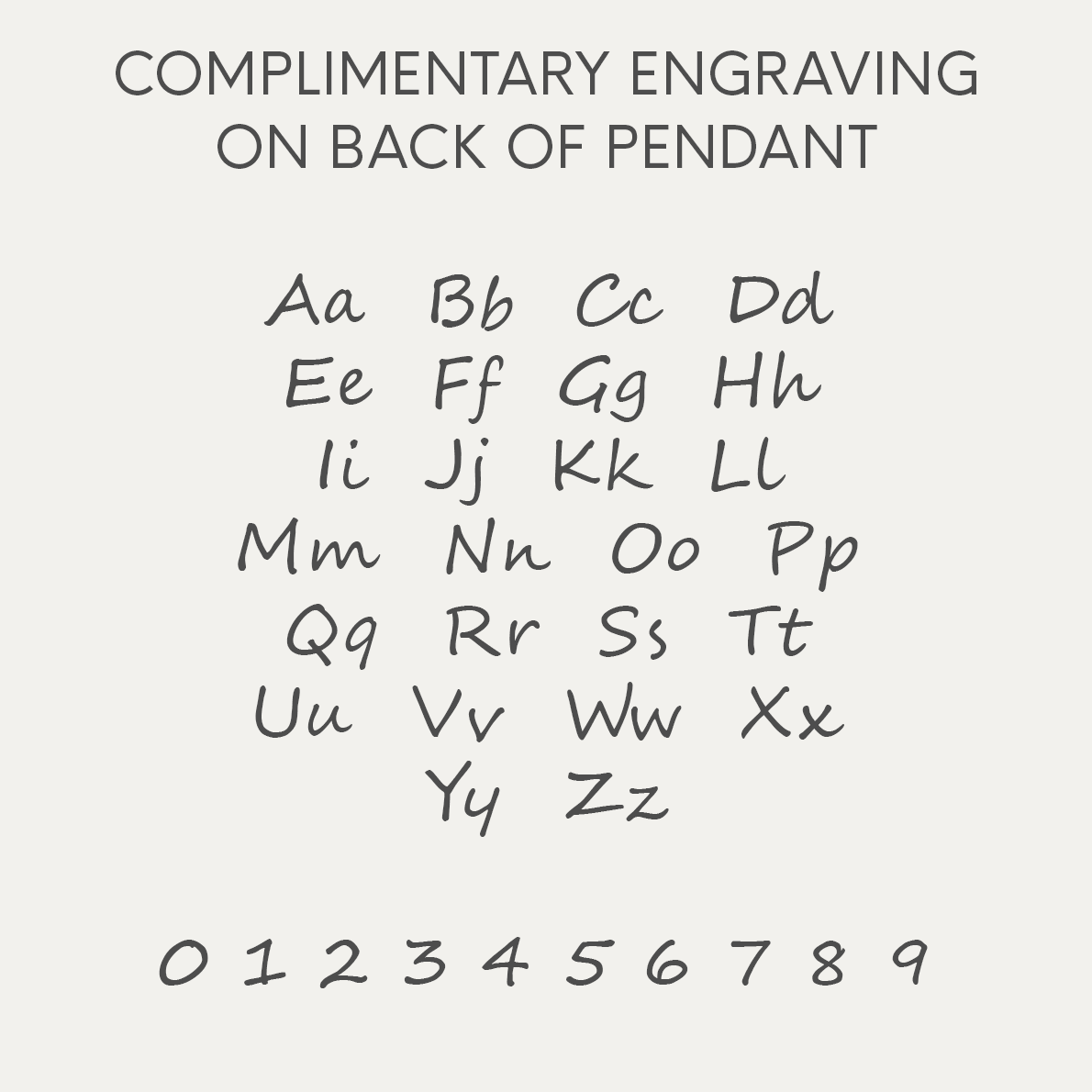 Handwriting Pendant | Bead Chain