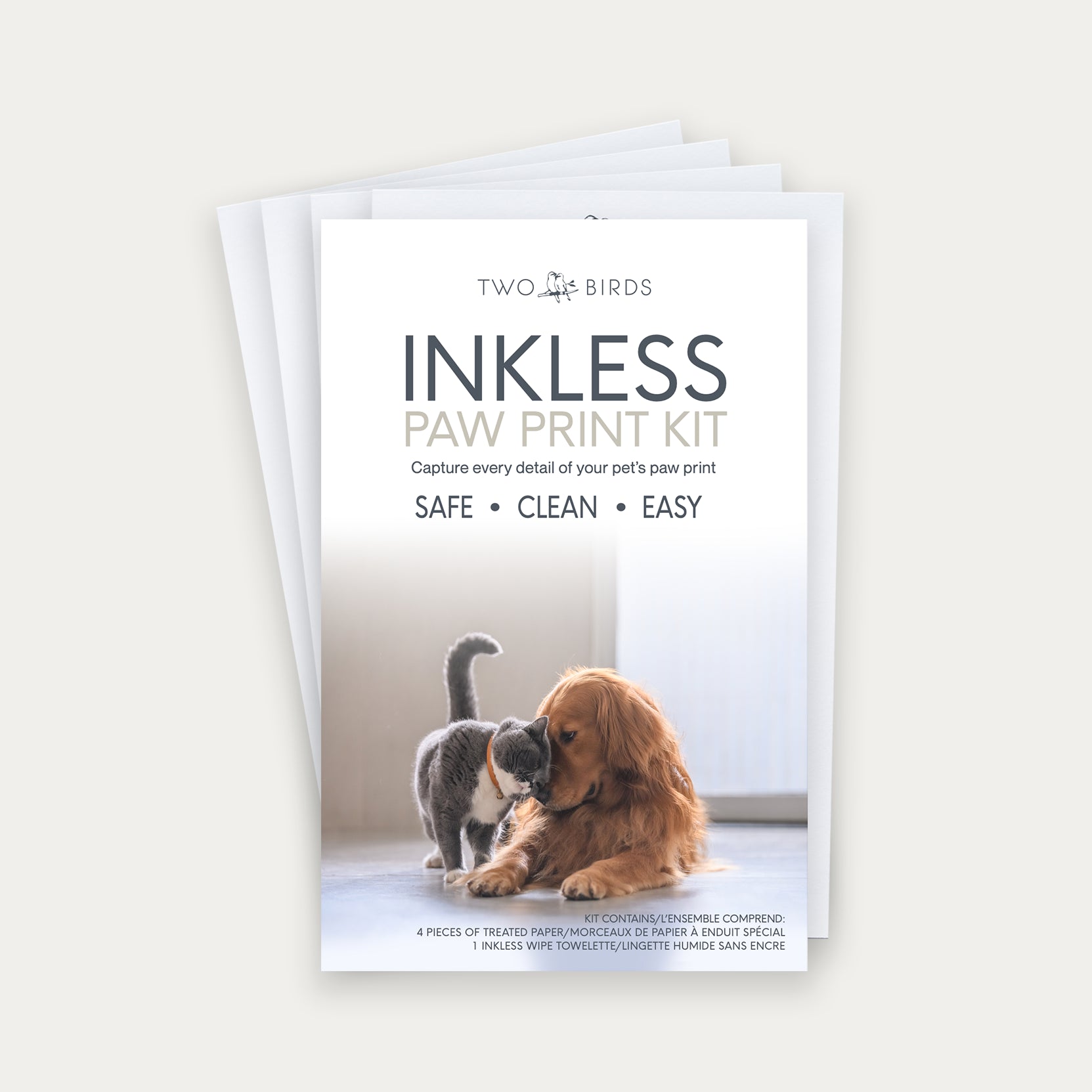 Kit d'empreintes de pattes sans encre