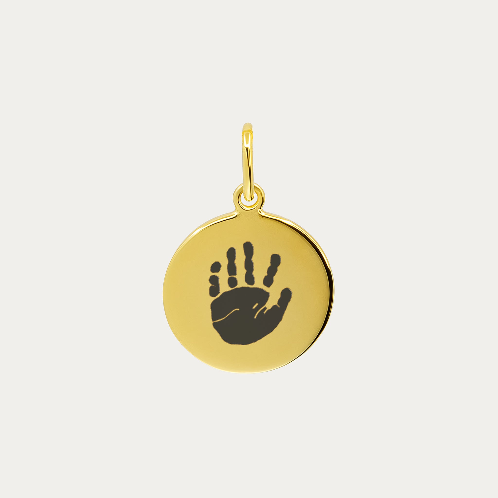 Gold Hand and Footprint Pendant
