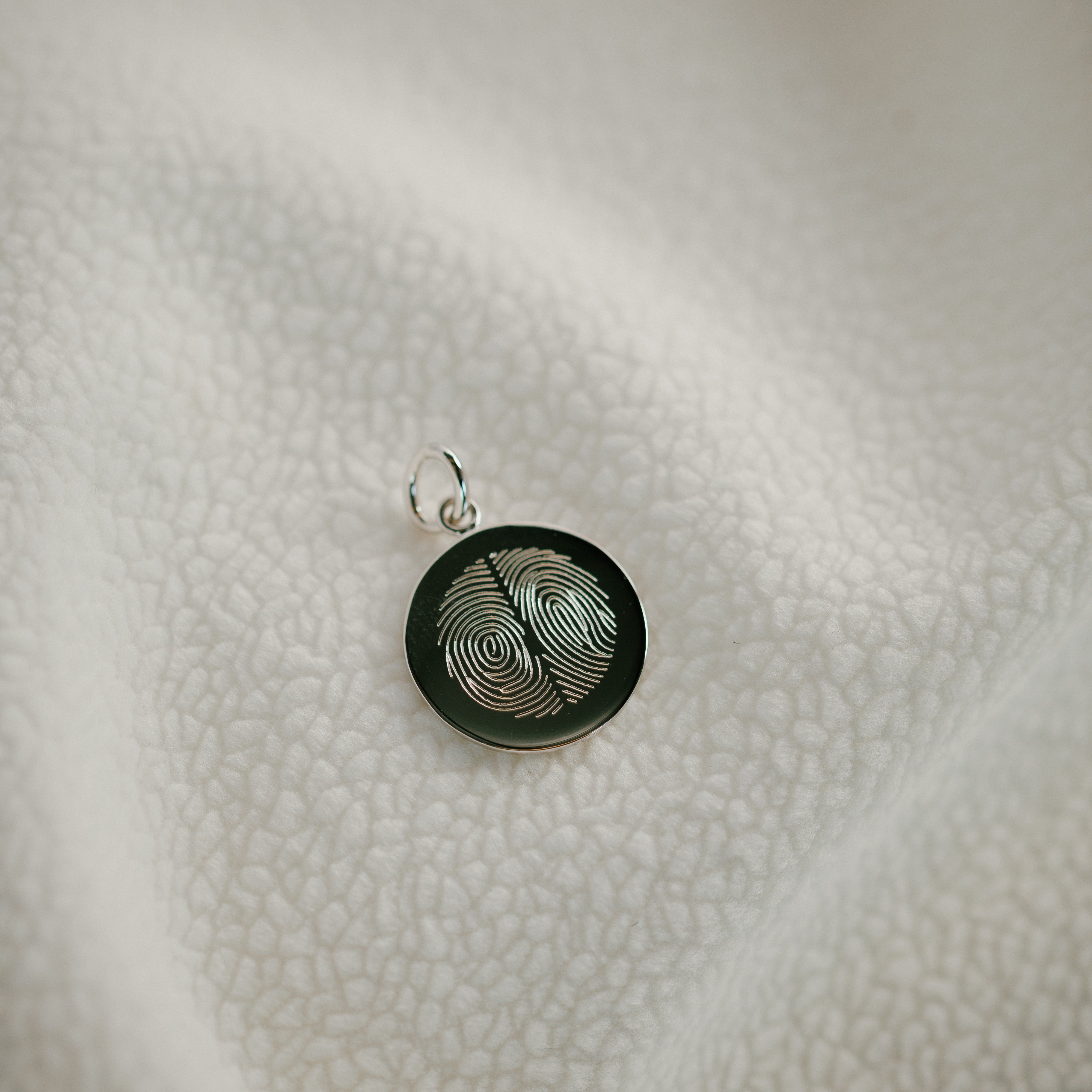 Double Fingerprint Pendant