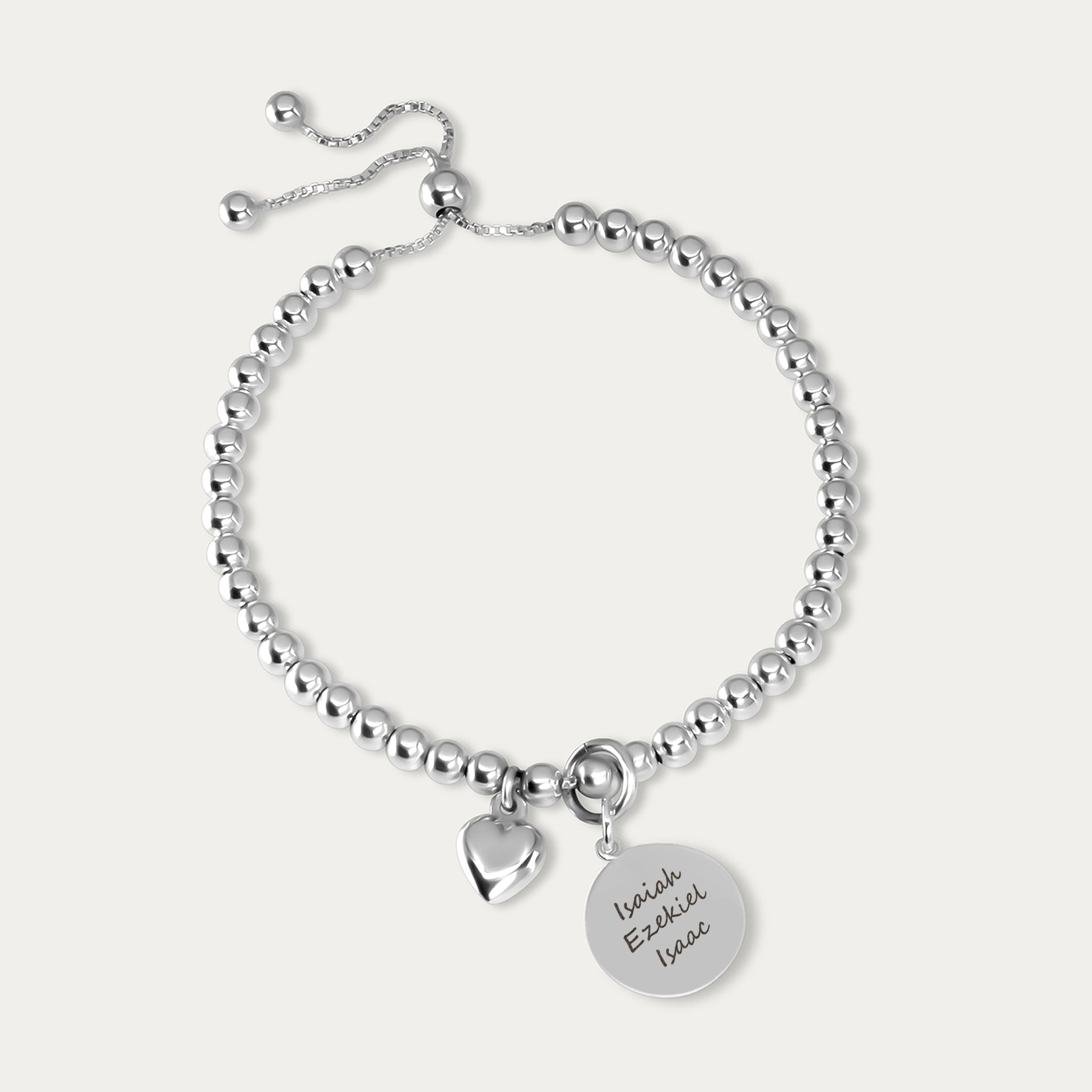Silver Triple Fingerprint Pendant | Bracelet