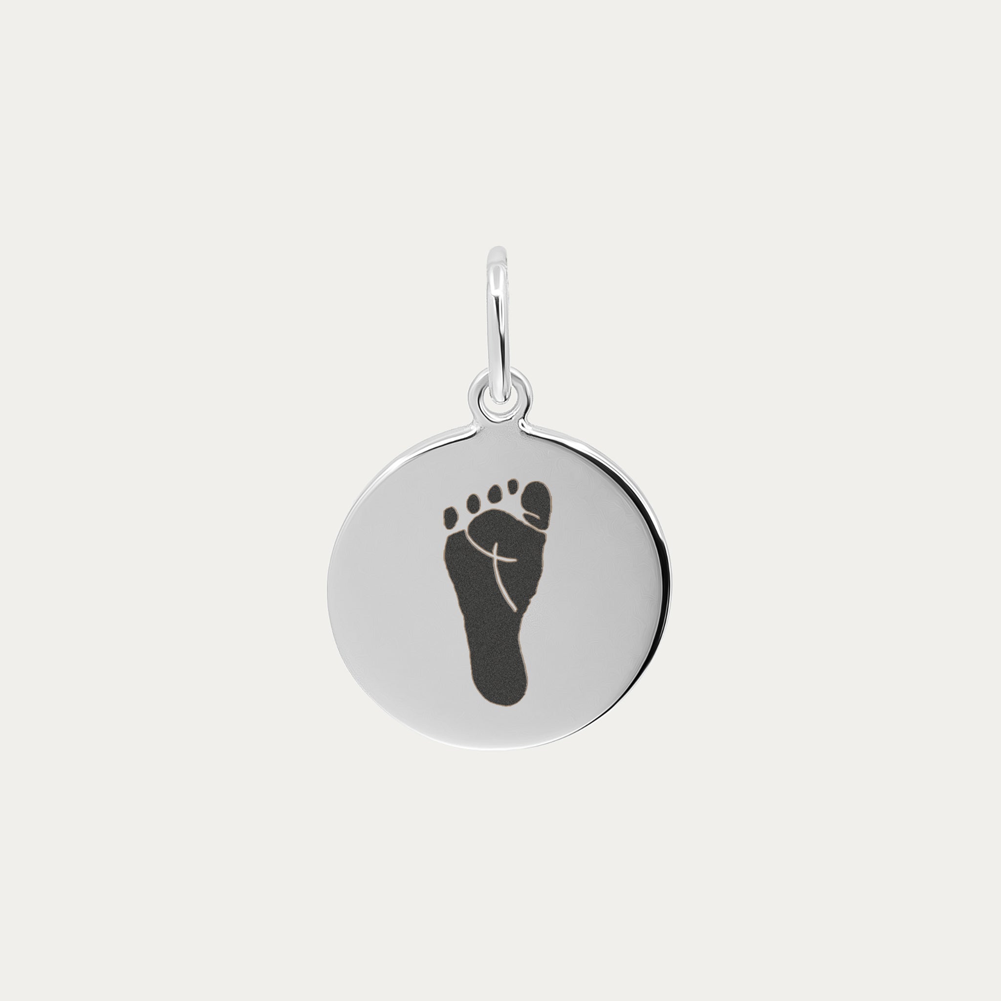 Silver Hand and Footprint Pendant